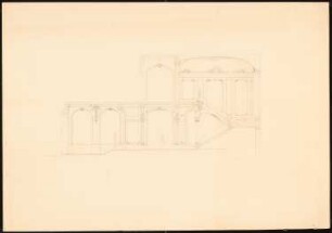 Kunstakademie, Kassel: Längsschnitt des Treppenhauses