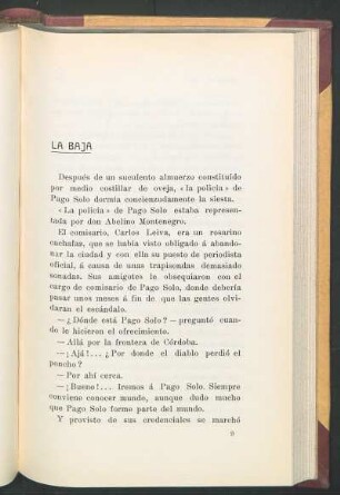 La baja