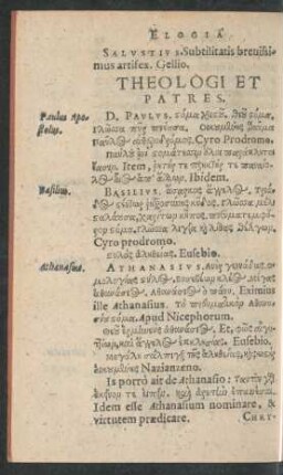 Theologi Et Patres.