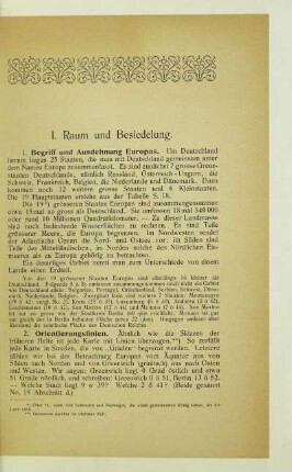 I. Raum und Besiedelung