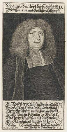 Bildnis des Johann Saubert