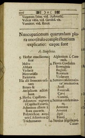 Nuncupationum quarundam plura uno titulo complectentium explicatio