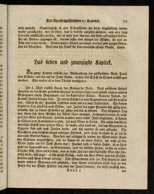 Das sieben und zwanzigste Kapitel. - Das acht und zwanzigste Kapitel.