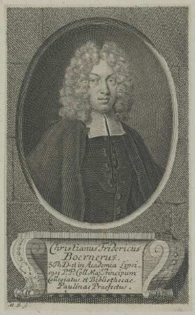Bildnis des Christianus Fridericus Boernerus