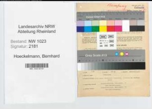 Entnazifizierung Bernhard Hoeckelmann , geb. 15.08.1891 (Grosshaendler)