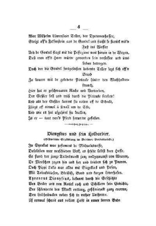 Dionysius und sein Hofbarbier