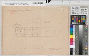 Münster (Münster) Erweiterung des Anatomischen Instituts der Universität Grundriß 1. Obergeschoß 1913 1 : 250 31 x 44 Pause Stadtbauverwaltung Staatshochbauamt Münster