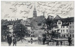 Leipzig: Blick nach der Matthäikirche