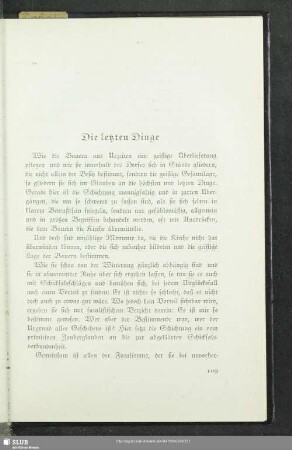 Die letzten Dinge