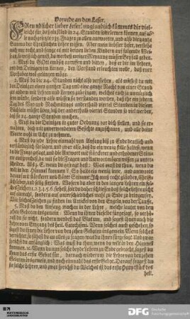 Vorrede an den Leser.