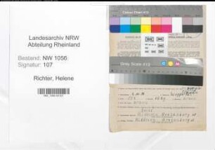 Entnazifizierung Helene Richter , geb. 04.11.1906 ()
