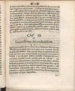 Cap. III. De Successione Ascendentium.