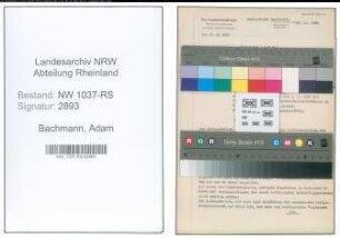 Entnazifizierung Adam Bachmann , geb. 09.10.1886 (Studienrat)