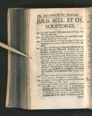 Juris Eccl. Et Civ. Scriptores. [u.a.]