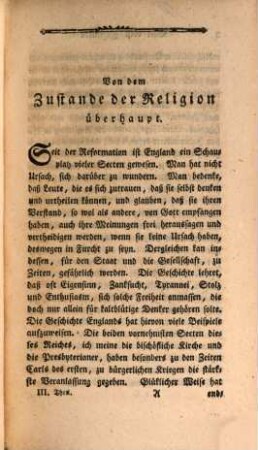 Der Zustand des Staats, der Religion, der Gelehrsamkeit und der Kunst in Grosbritannien gegen das Ende des achtzehnten Jahrhunderts, 3