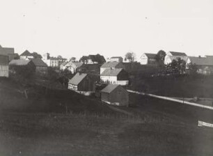 Schule : Ortsteilansicht Röthenbach. Bergstraße mit Schule