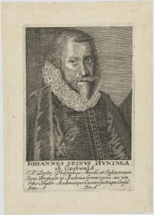 Bildnis des Iohannes Epinvs Hvninga ab Oostwold