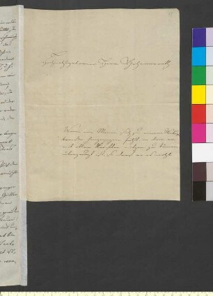 Brief von Kopp, Johann Heinrich an Goethe, Johann Wolfgang von