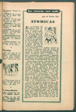 Atómicas : La ciencia con soda