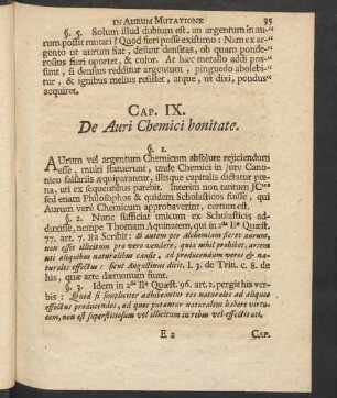 Cap. IX. De Auri Chemici bonitate.