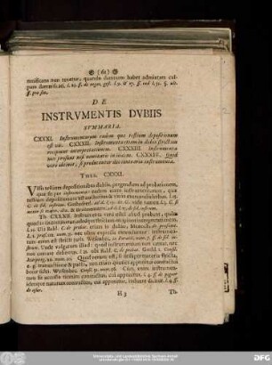 De Instrumentis Dubiis