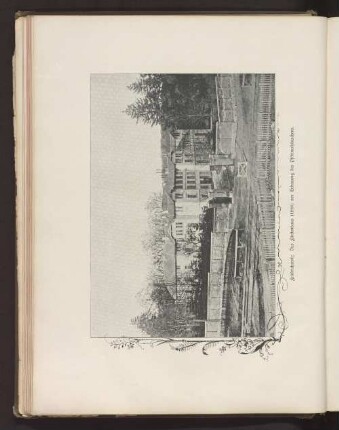 Friedrichsruh: Das Fürstenhaus (1890) vor Erbauung des Pförtnerhäuschens
