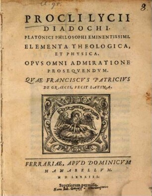 Elementa theologica et physica