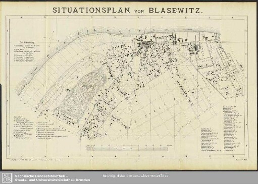 Karte : Situationsplan von Blasewitz