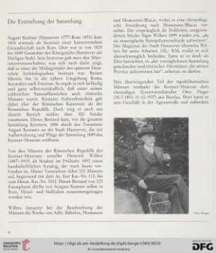 Die Entstehung der Sammlung