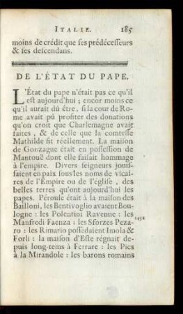 De L'État Du Pape.