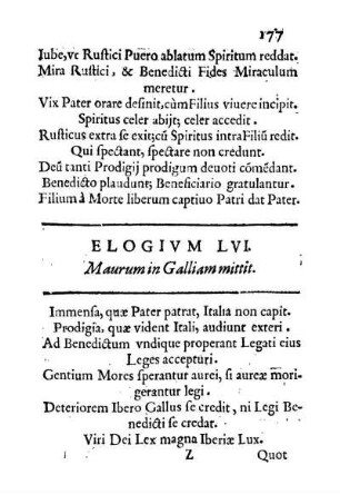 Elogivm LVI. Maurum in Galliam mittit.