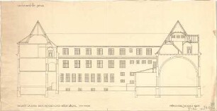 Fischer, Theodor; Jena; Universität - Nord - u. Südflügel (Schnitt)