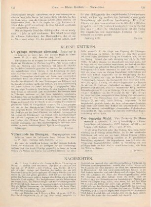 133-134 Kleine Kritiken