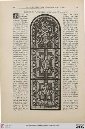 Romanische Glasgemälde rheinischen Ursprungs