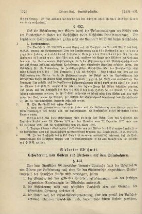 Siebenter Abschnitt. Beförderung von Gütern und Personen auf den Eisenbahnen