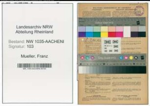 Entnazifizierung Franz Mueller , geb. 17.09.1896 (Elektromeister)