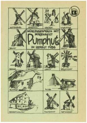 Mühlengespräch mit Mühlengeist Pumphut im Herbst 1986