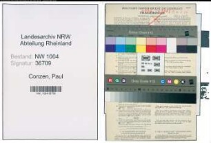 Entnazifizierung Paul Conzen , geb. 08.07.1909 (Kaufmann)