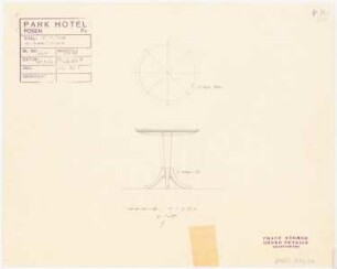 Park Hotel, Posen: Tisch Einheitstyp 1:10