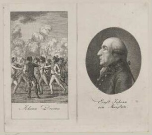 Bildnis des Ernst Johann von Manstein und des Johann Dreewes