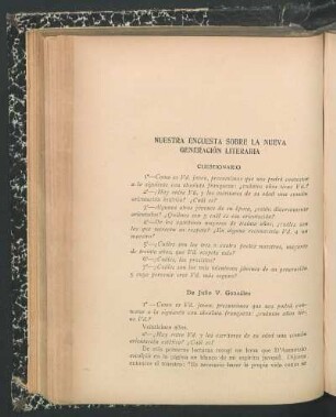 Nuestra encuesta sobre la nueva generación literaria