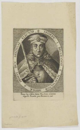 Bildnis des Kurfürsten Friedrich I. von Sachsen, dem Krieger