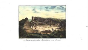 Ansicht des römischen Amphitheater von Innen