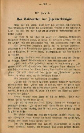 187. Kapitel. Das Todesurteil der Zigeunerkönigin.