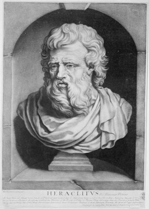 Bildnis des griechischen Philosophen Herakleitos (Heraclit) nach antiker Büste