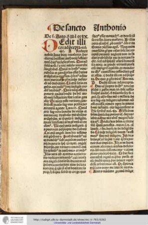 De sancto Antonio, sermo II, in ordine IX.
