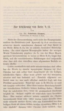 569-573 Zur Erklärung von Hebr. 9,14