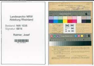 Entnazifizierung Josef Ratmer , geb. 16.05.1907 (Steiger)
