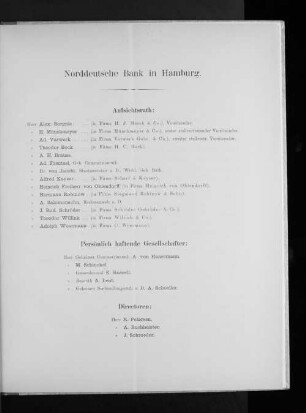 Norddeutsche Bank in Hamburg.