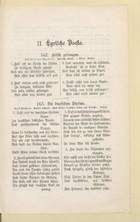 II. Lyrische Poesie